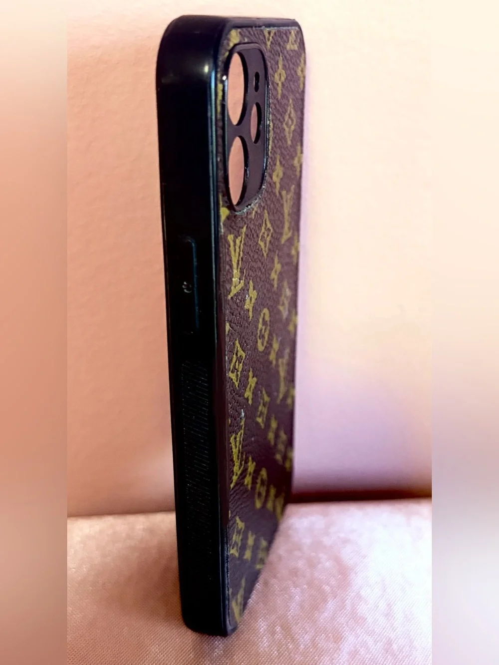 Louis Vuitton Brown & Gold Monogram Pattern Phone Case - iPhone 12 Mini